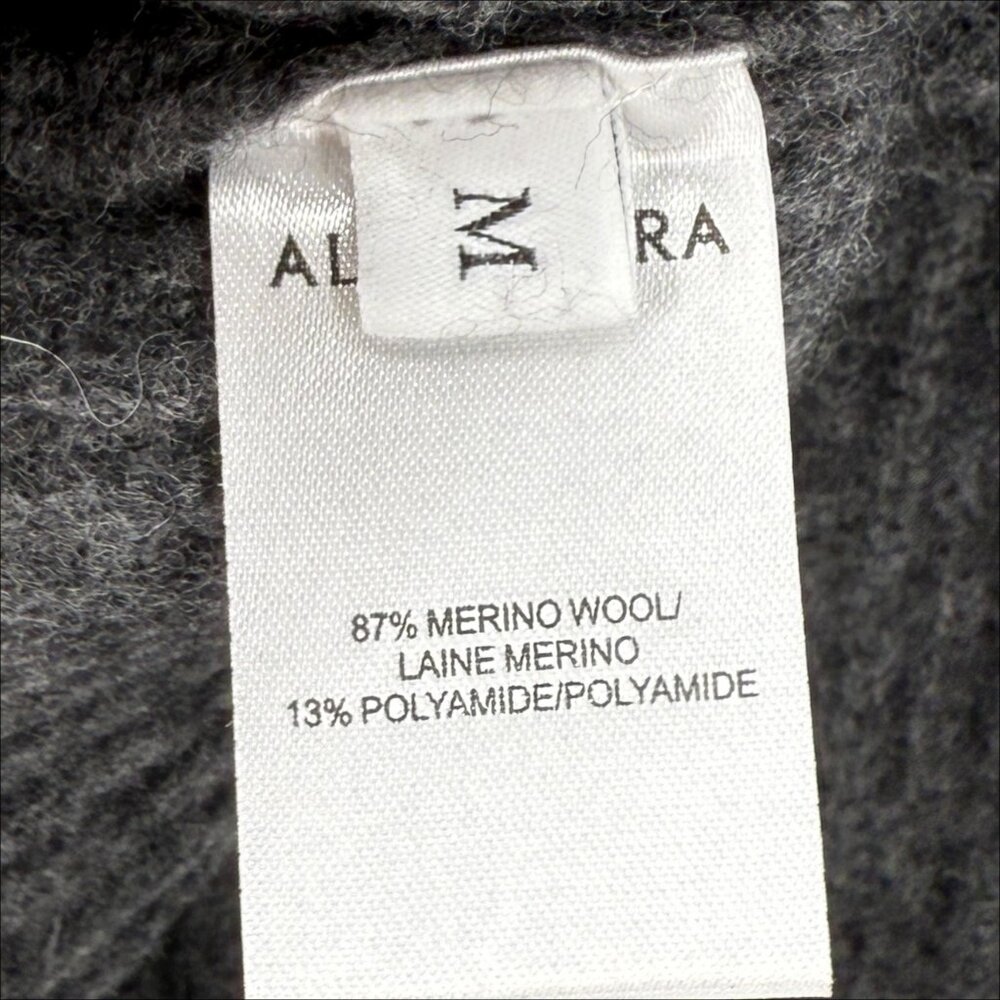 ALTUZARRA Cropped lace-up knitted cardigan knit sweater GRAY M - Picture 7 of 11